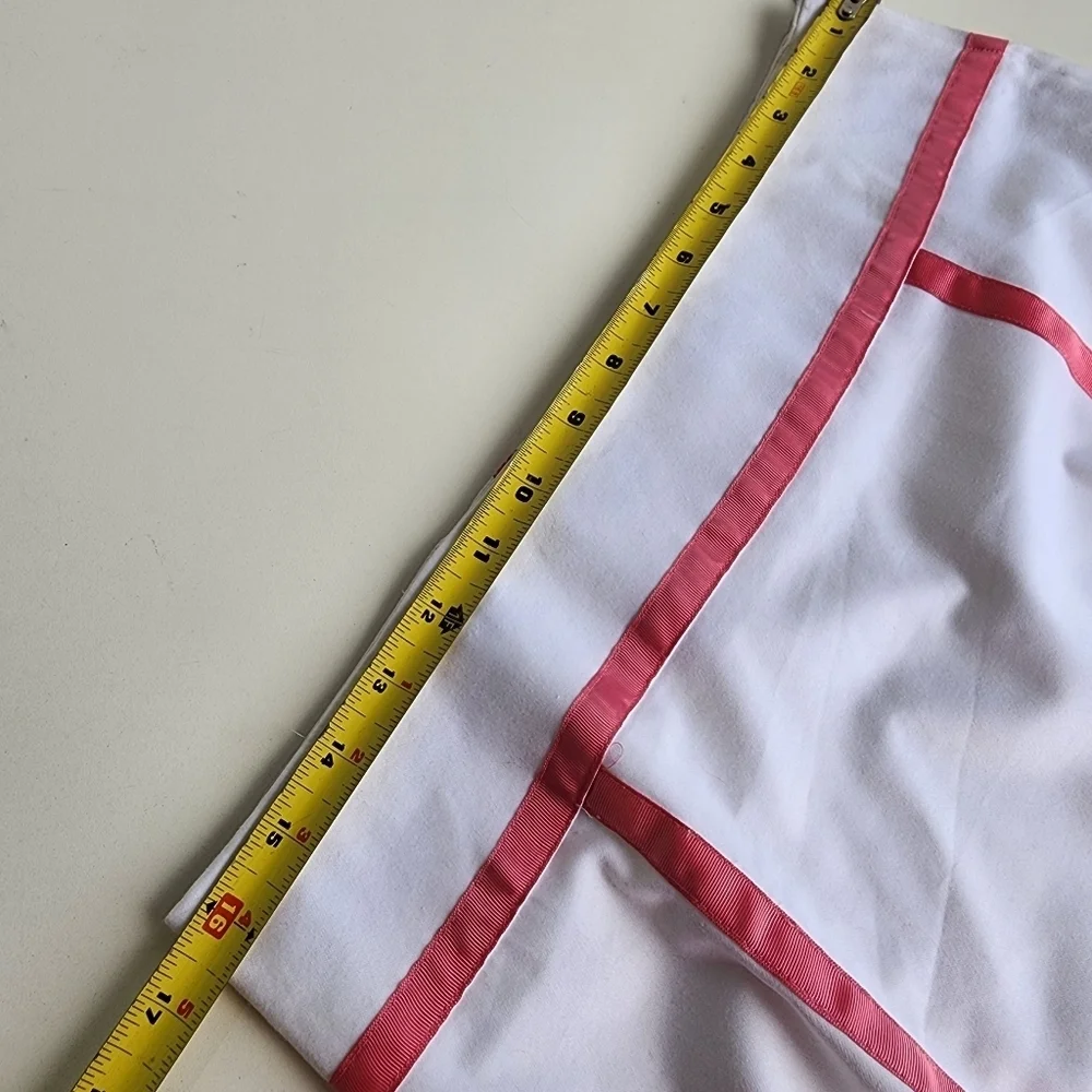 Heart Moon Star Womens Skirt A-Line Cotton White Pink Couture Side Zip Sz 8
